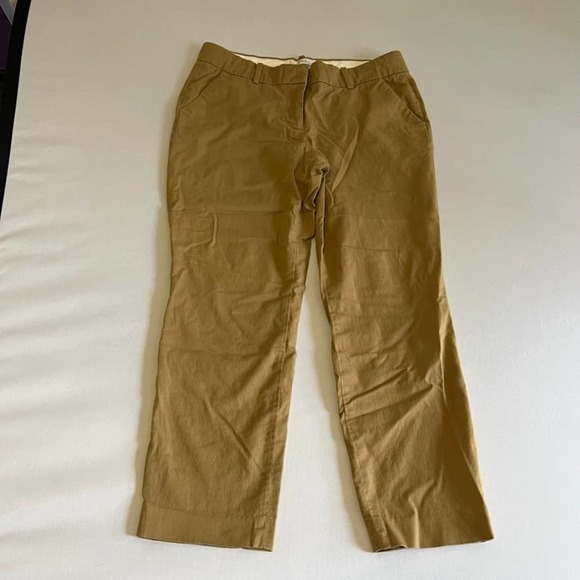 J. Crew Cafe Capri Khaki pants 4 - Picture 3 of 8